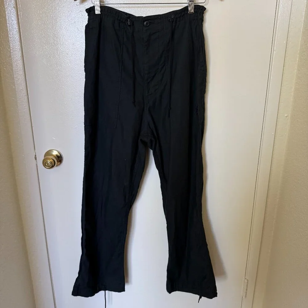 Needles Black String Fatigue Sateen Pants S​​